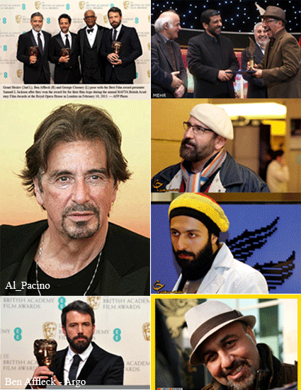 سلیم: جابجایی فرهنگ ریش و کلاه‌های فرنگی میان بازیگران هالیوودی و ایرانی